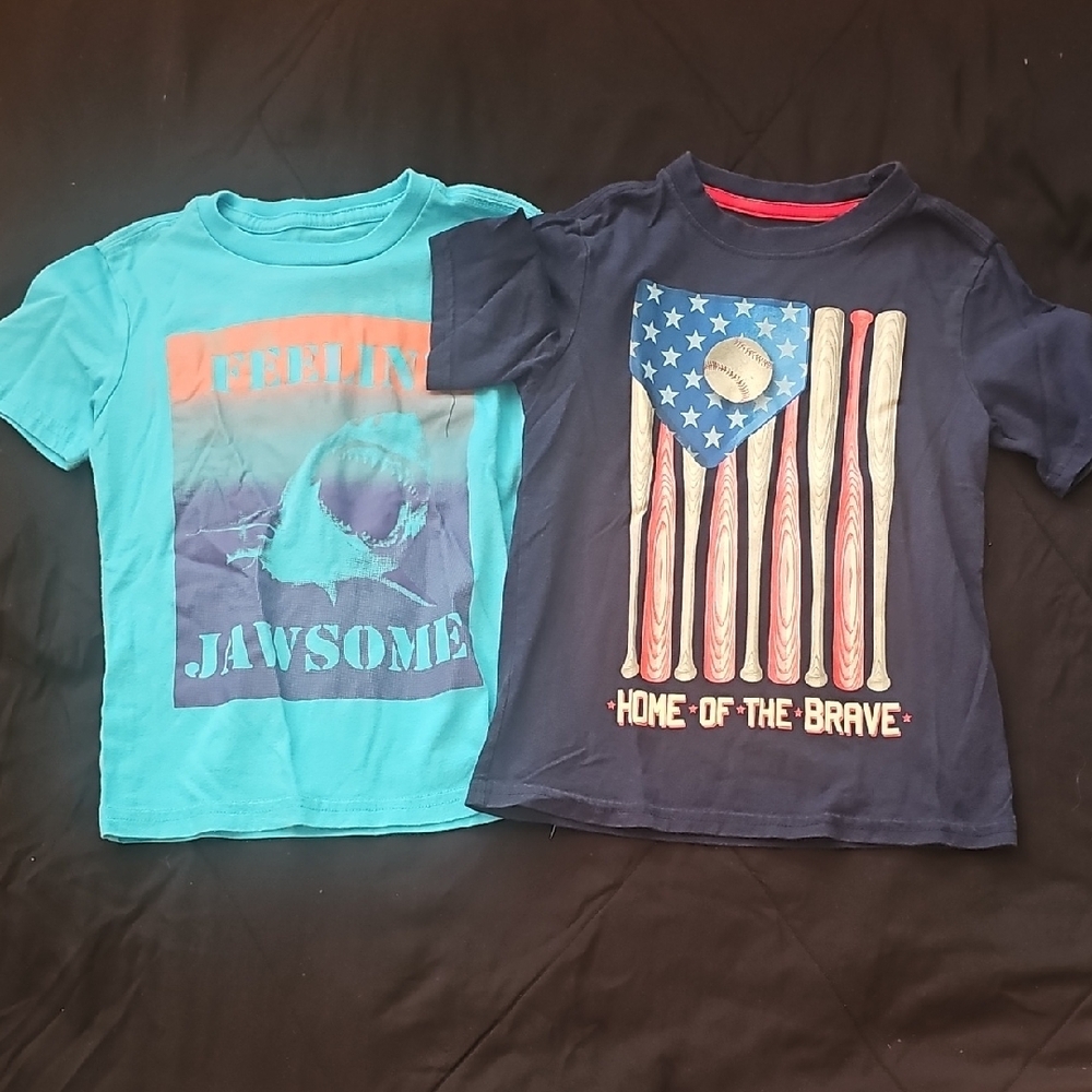 Kids Graphic Tees - Blue and Navy